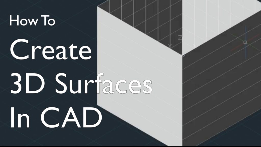 Quick AutoCAD 3D Surface Modeling How To Tutorial