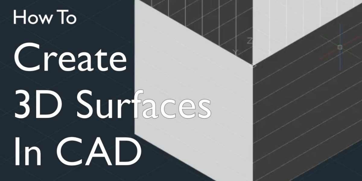 Quick AutoCAD 3D Surface Modeling How To Tutorial