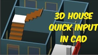 Create a 3D house with CAD in 12 minutes