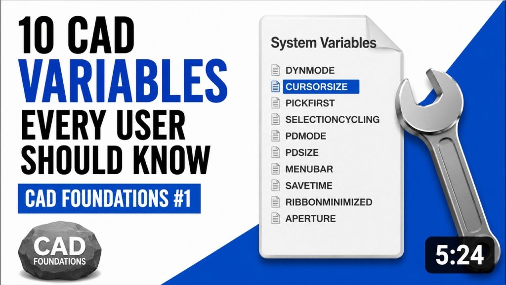 CAD Foundations #1: 10 CAD Variables Every User Should Know