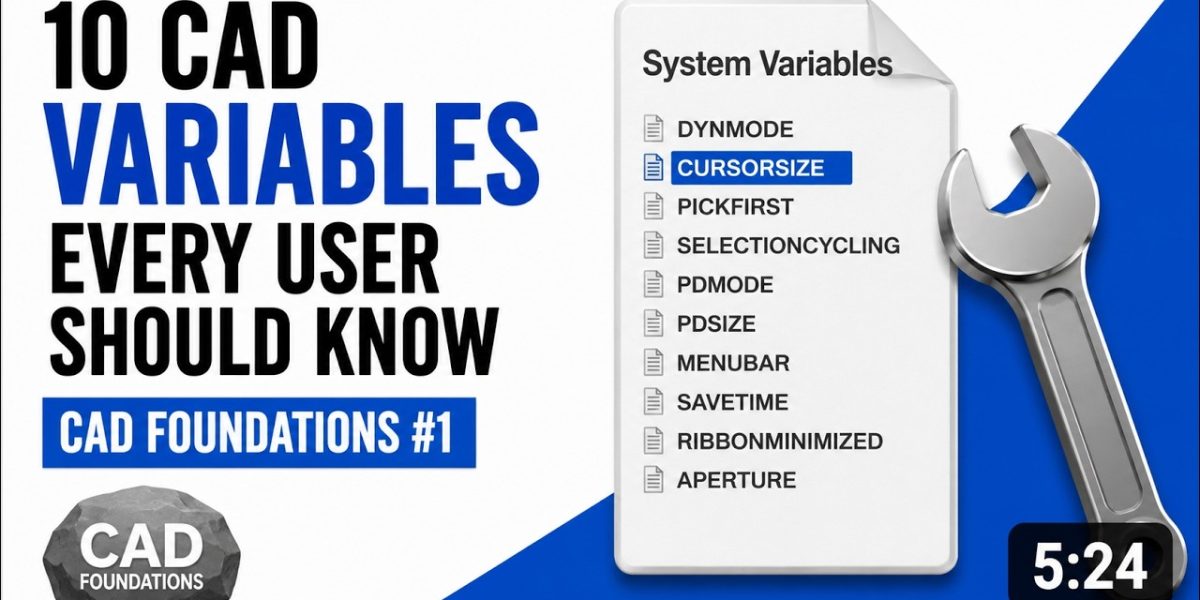 CAD Foundations #1: 10 CAD Variables Every User Should Know