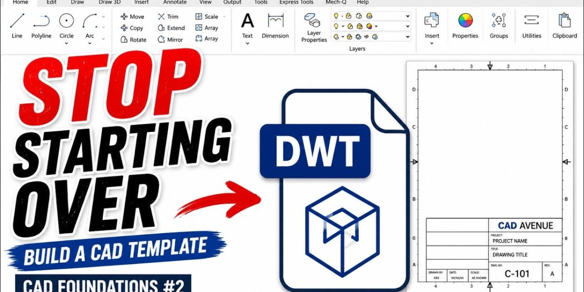 CAD Foundations #2 – Build Your First CAD Template (Stop Starting From Scratch)