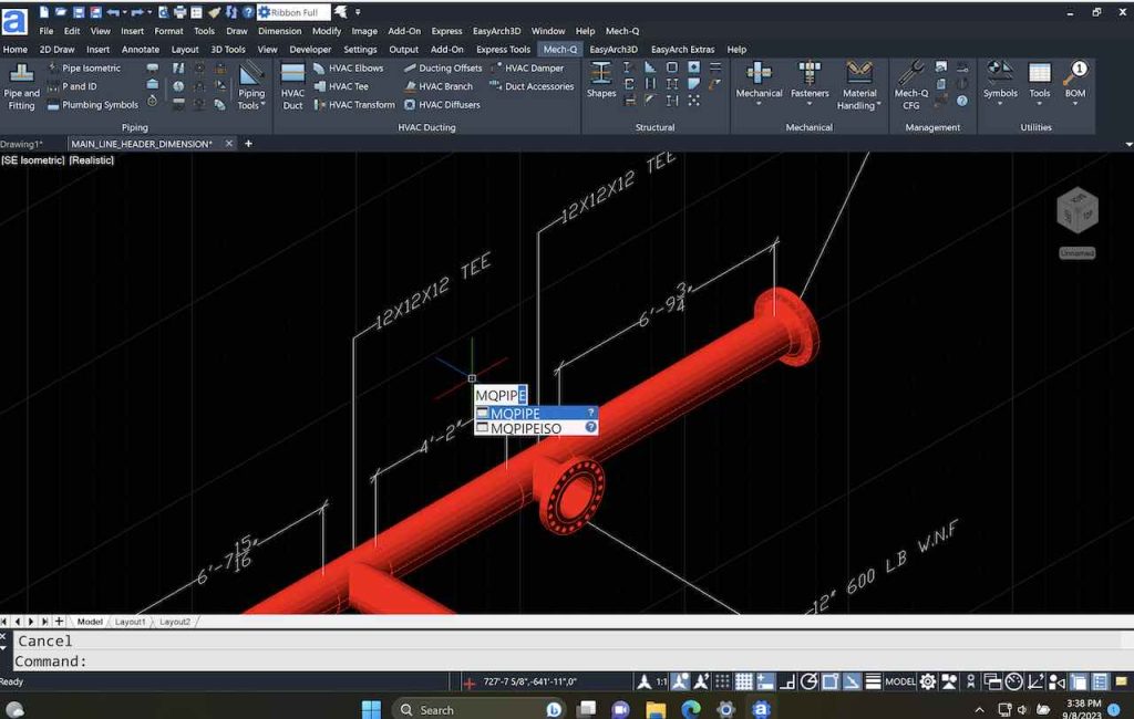 Piping Project Drawing