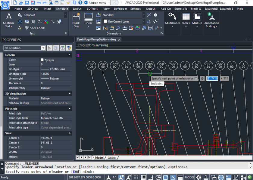 Auto CAD Like Interface