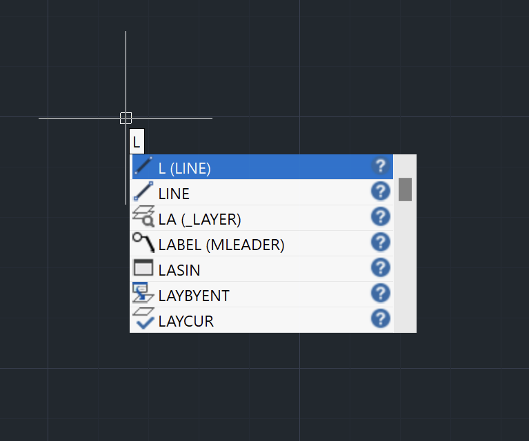 AutoCAD LINE command