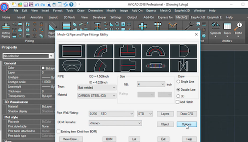 Mech-Q Piping in 2D. Creating Orthoginal Piping.