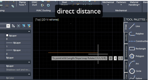 direct distance input