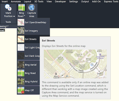 ESRI Map in AViCAD